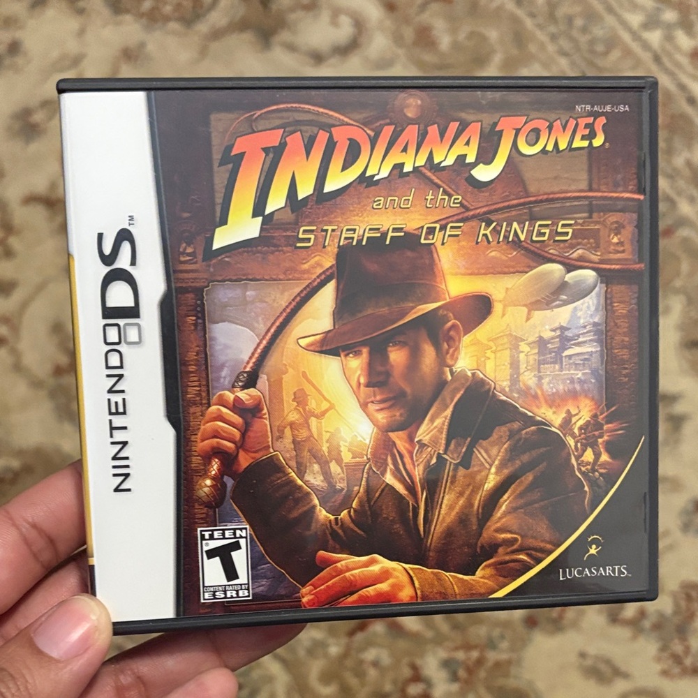 Nintendo DS Indiana Jones Adventure Game - Brown and Black